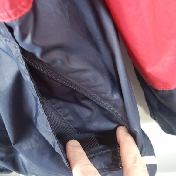 Columbia Womens Red & Blue Long Sleeve Hooded Zip Windbreaker Jackets Large/B33 - Picture 4 of 11